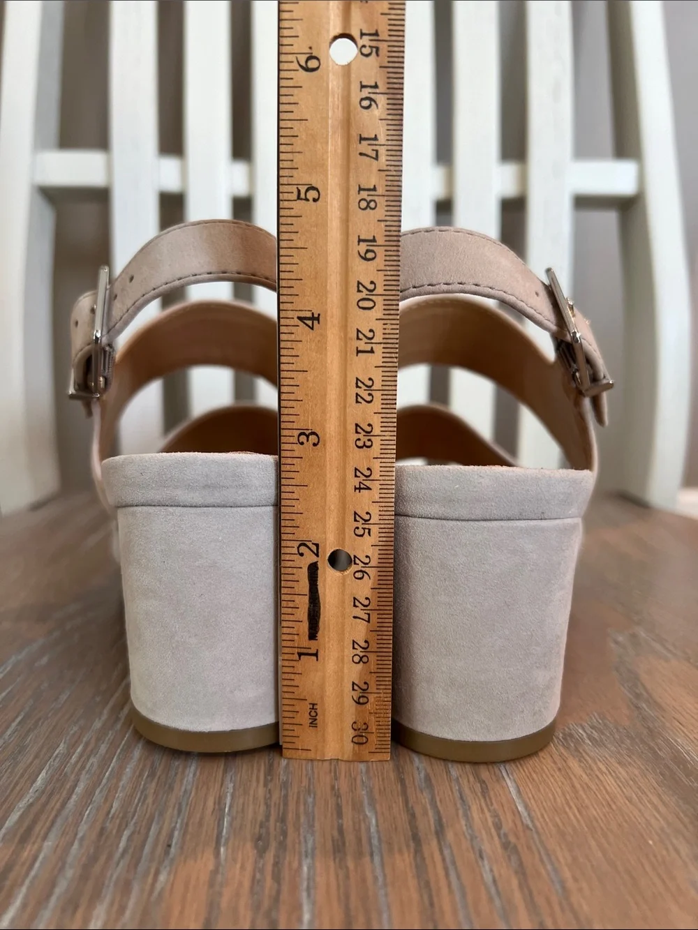 Colorblock Suede Leather Strap Sandals
